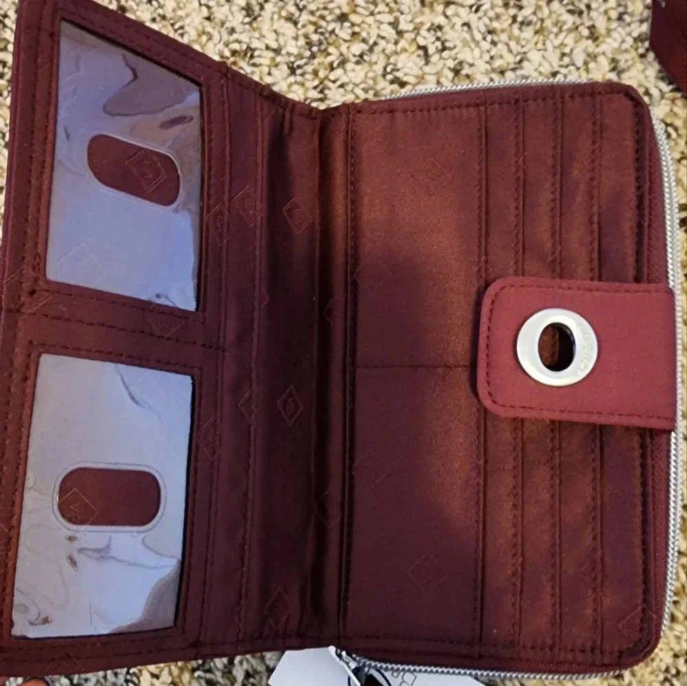 Vera Bradley RFID Turnlock Wallet & Ultimate Card Case in Performance Twill - Picture 6 of 16